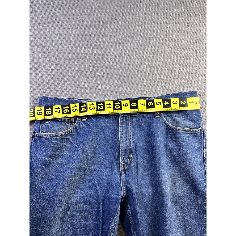 Tommy‎ Hilfiger Jeans Men's 36x32 Blue Straight Relaxed Preppy City Medium Wash - Picture 7 of 13